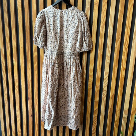 Mirth Krabi Crossover Dress in Champagne Floral - Picture 3 of 5